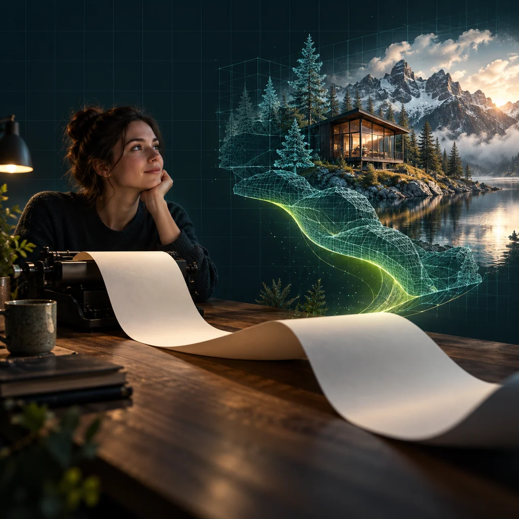 Концептуальная иллюстрация к статье «Adobe увеличила длину запросов в Firefly: как использовать место с пользой»