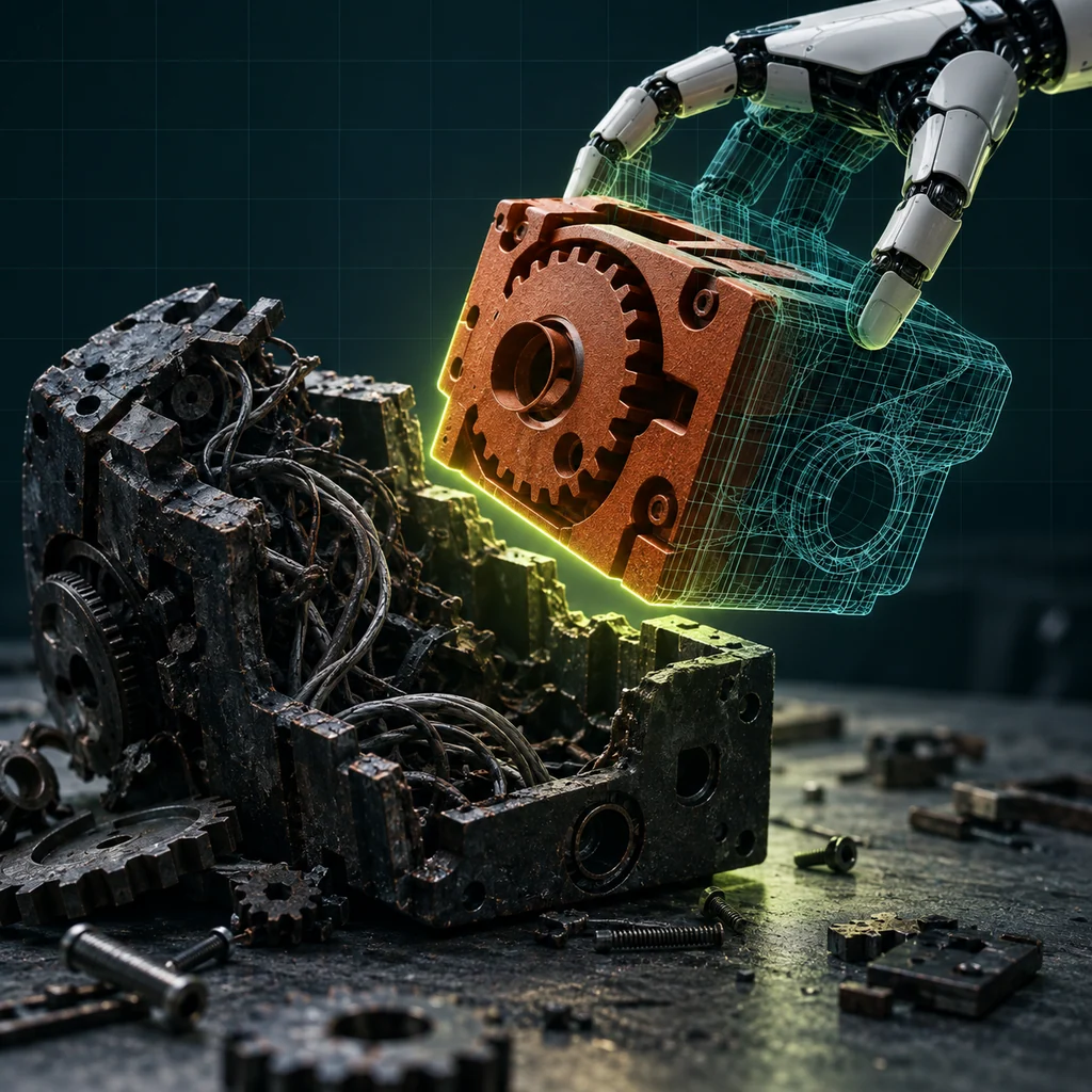 Концептуальная иллюстрация к статье «GitHub переписала среду Copilot на Rust при помощи самого Copilot»