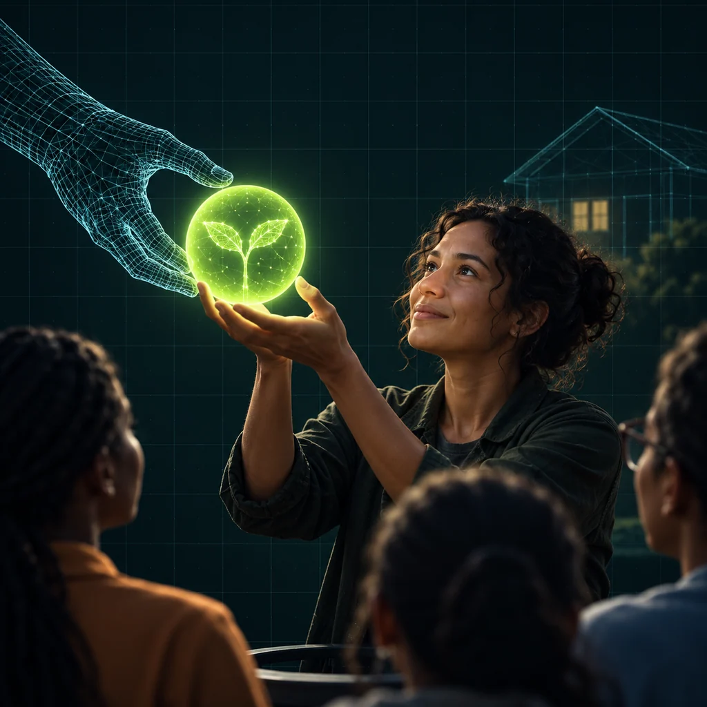 Концептуальная иллюстрация к статье «OpenAI Academy научит местных наставников преподавать ИИ»