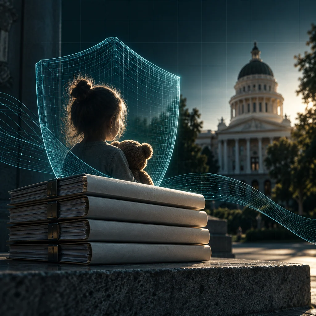 Концептуальная иллюстрация к статье «OpenAI поддержала четыре калифорнийских законопроекта об ИИ: что в этой позиции»